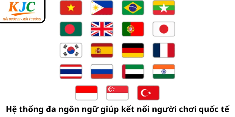 Hệ thống đa ngôn ngữ giúp kết nối người chơi quốc tế